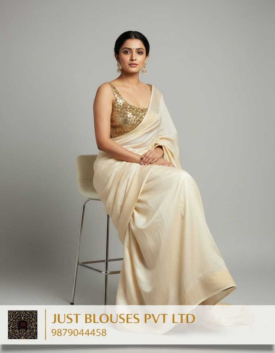 Luxury Copper Gold Work Blouse