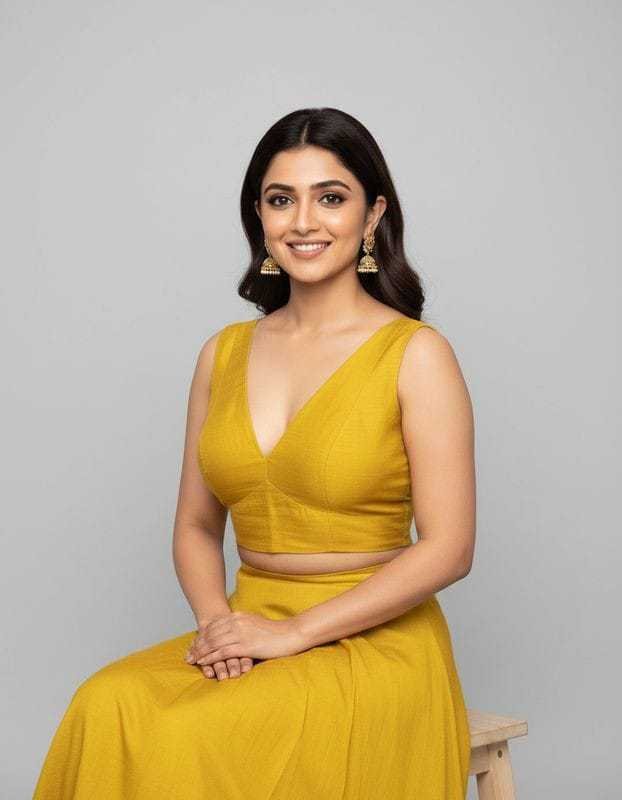 Basic Plunge Neck Blouses