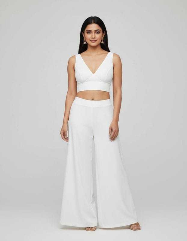 Basic Plunge Neck Blouses