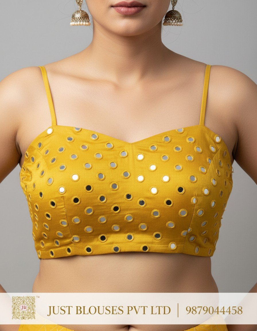 Navratri Mirror Work Resham Blouse