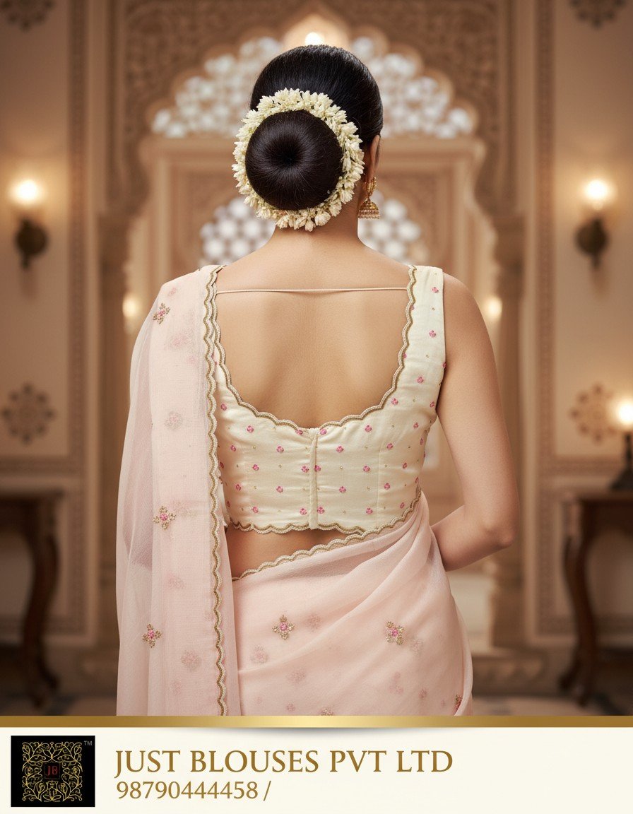 Luxury Plunge Neck Blouse