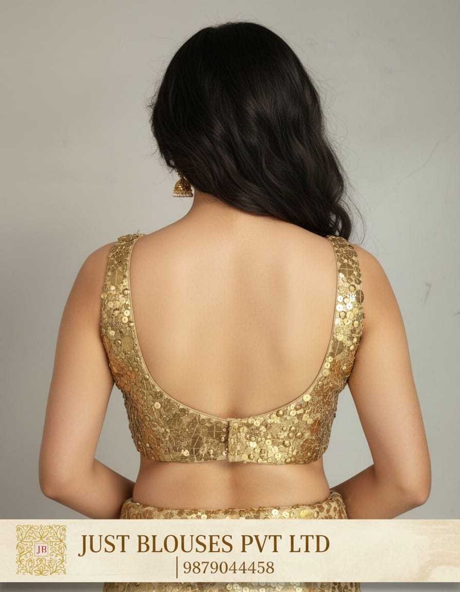 Luxury Copper Gold Work Blouse