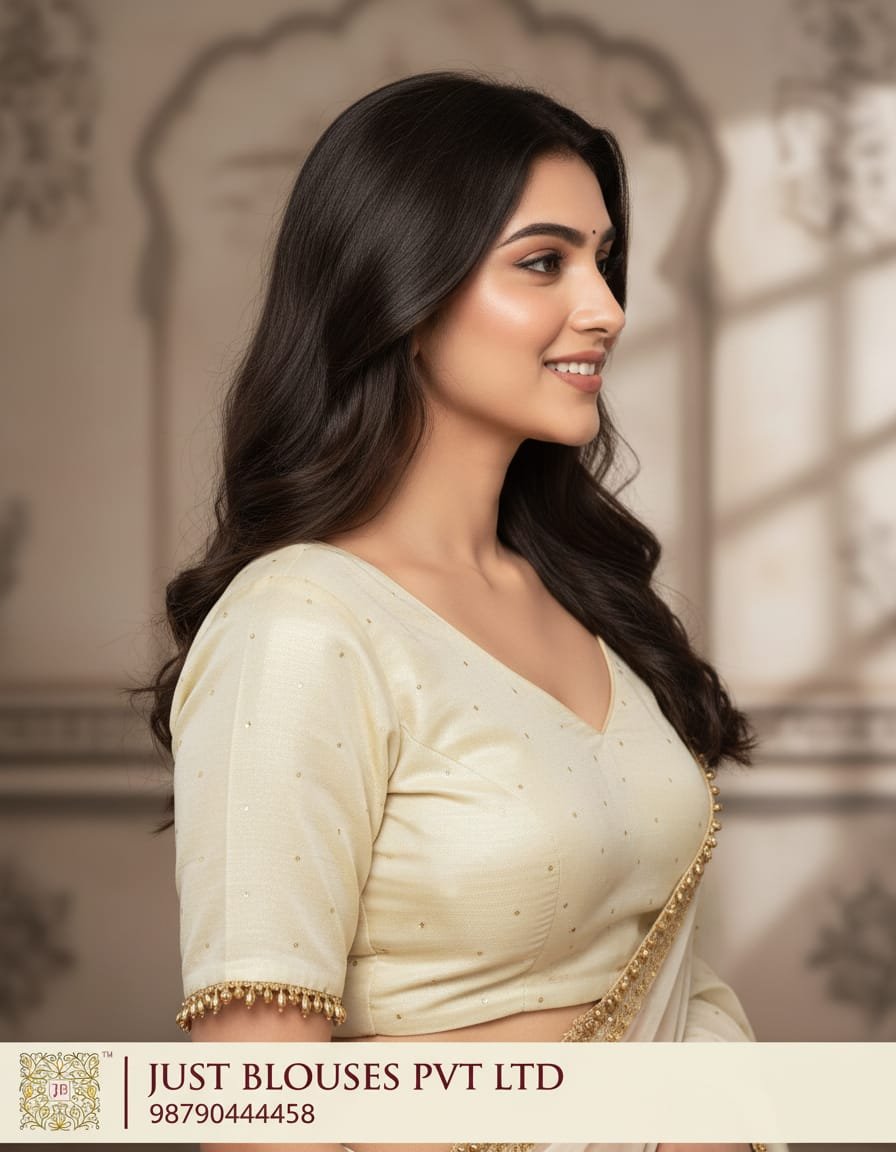 Premium Gold Badla Work Blouse