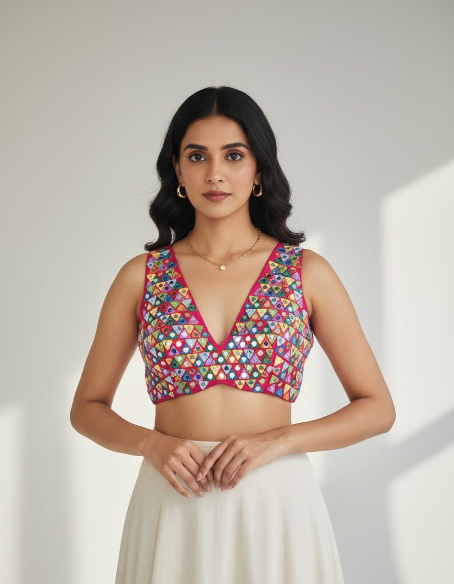 Luxury Mirrorwork Blouse