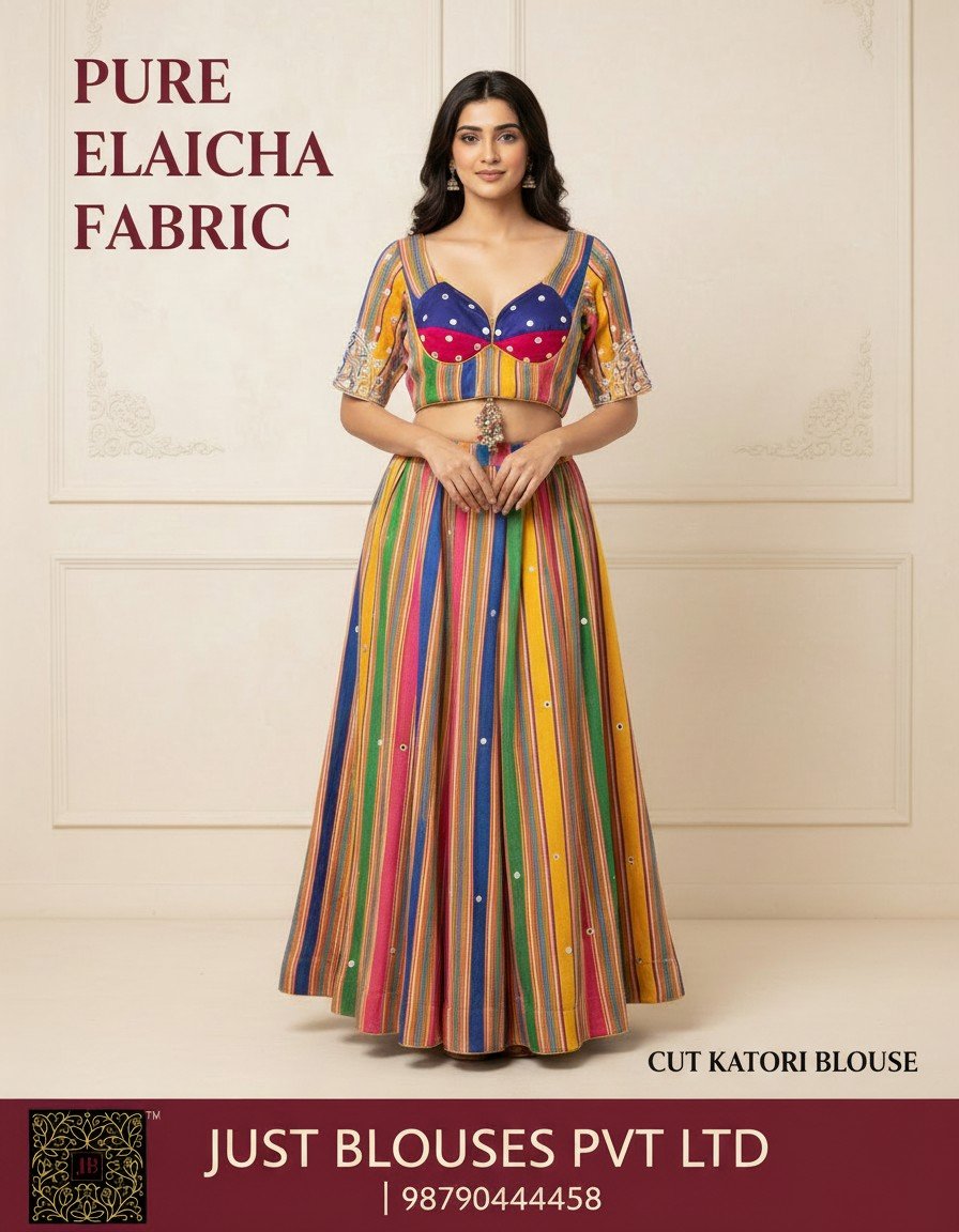 Luxury Handwoven Elaicha Silk Blouse