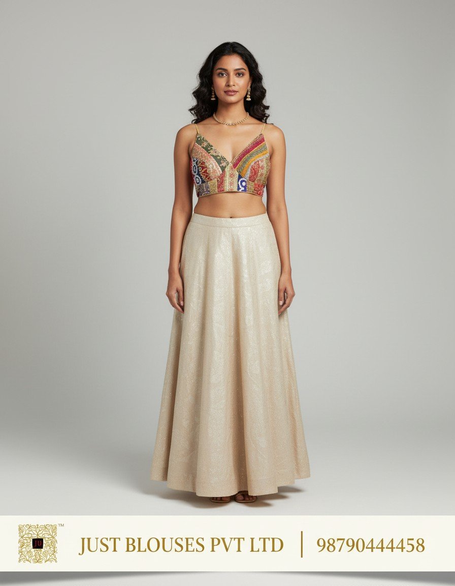 Premium Vintage Plunge Blouse