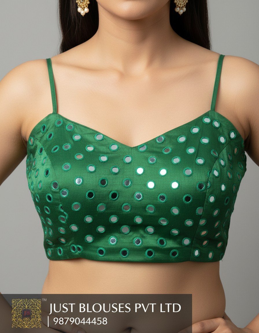 Navratri Mirror Work Resham Blouse