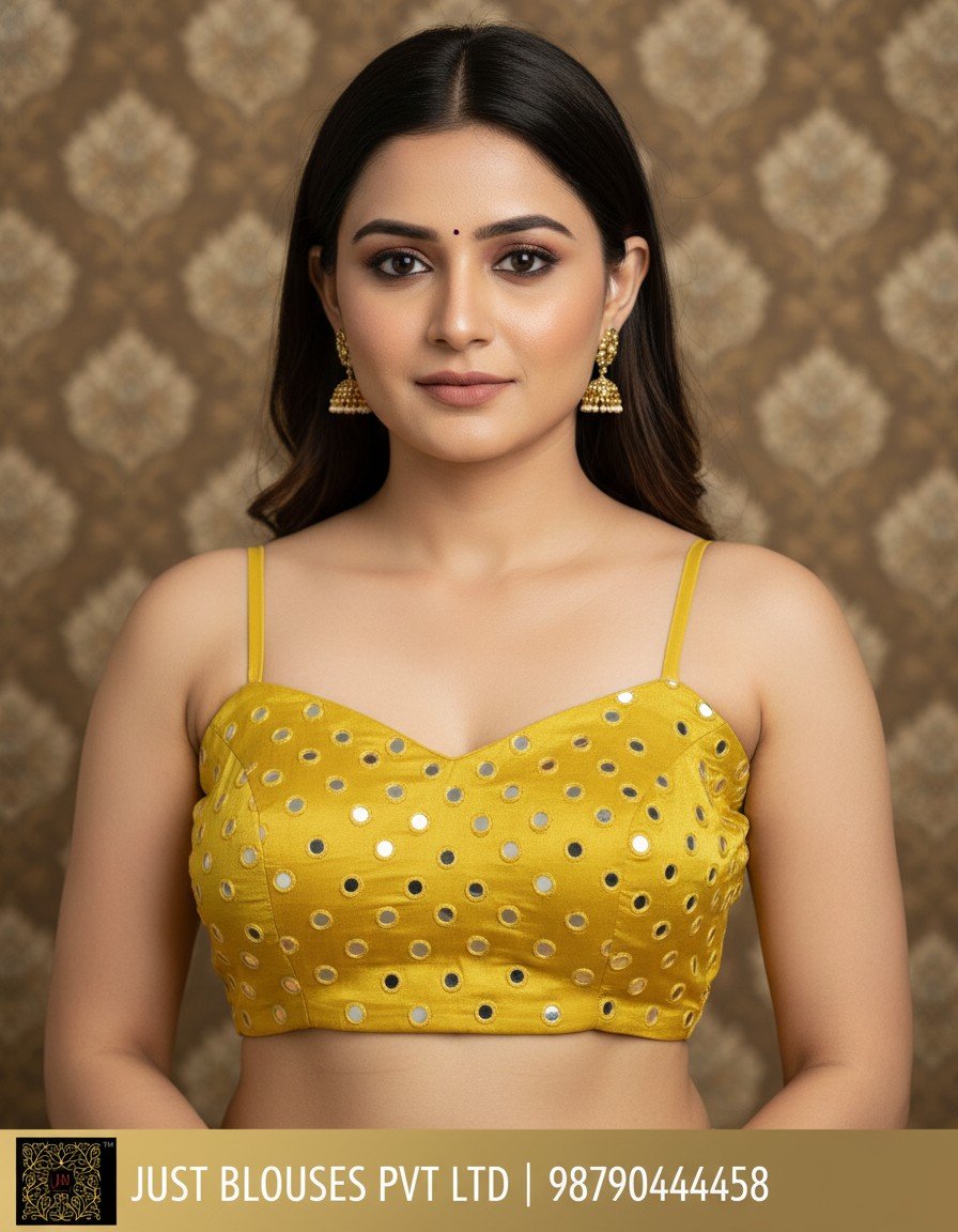 Navratri Mirror Work Resham Blouse