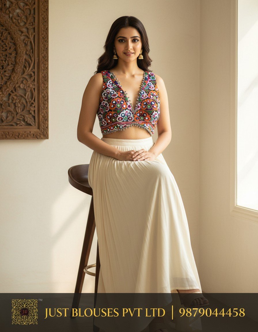 Kutchi Work Navratri Blouse