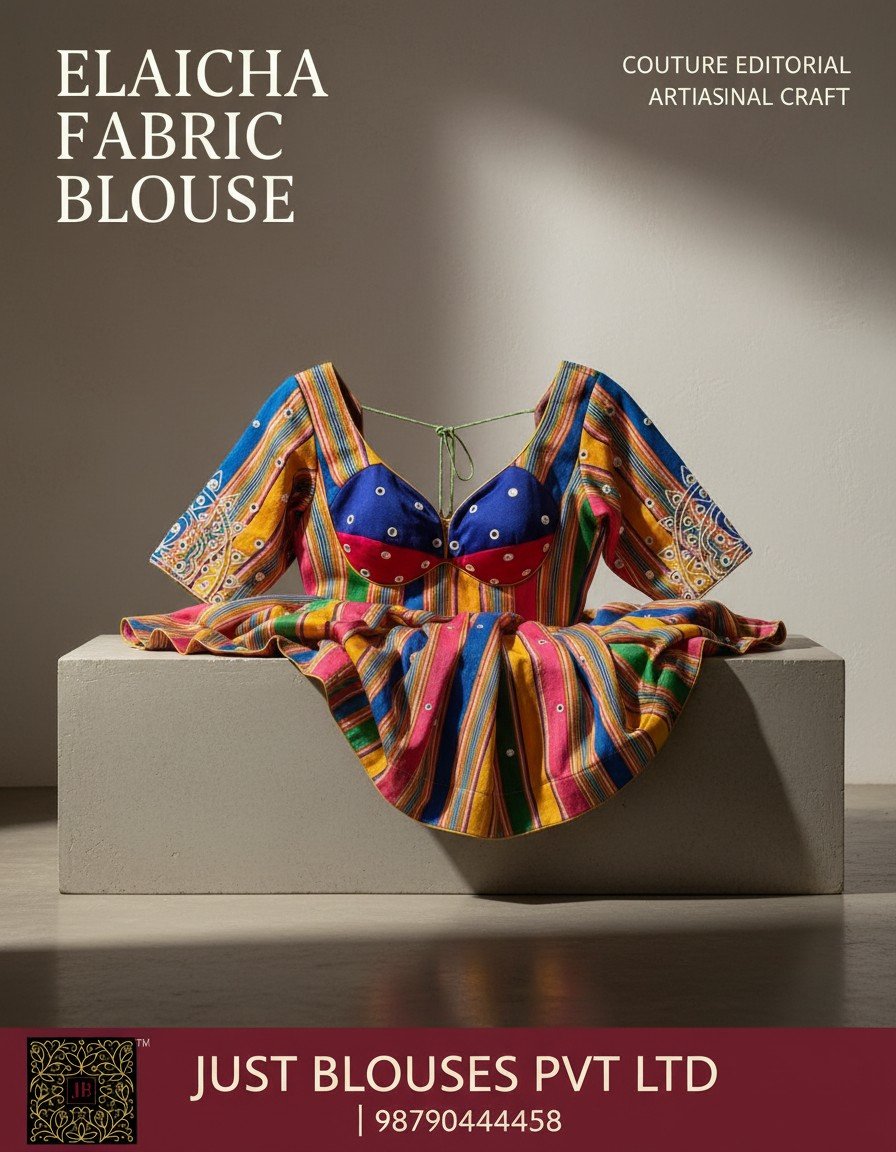 Luxury Handwoven Elaicha Silk Blouse