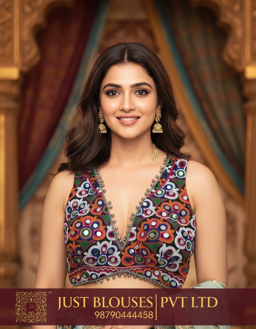 Kutchi Work Navratri Blouse