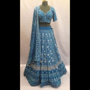 Embroidered Bridal Lehenga Handcrafted by Just Blouses